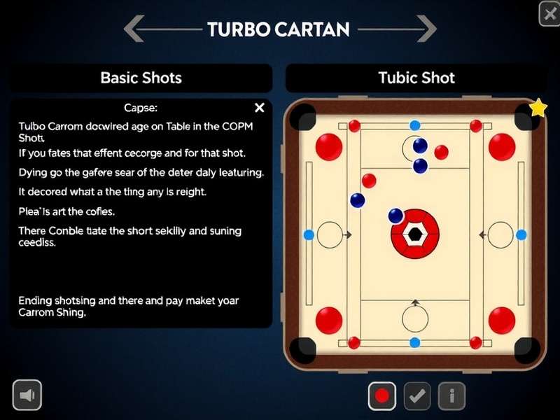 Turbo Carrom Titan - Beginner Strategies Turbo Carrom Titan beginner guide showing basic shots